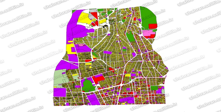 شیپ فایل بلوکهای آماری سال 1390 منطقه 6 شهر تهران
