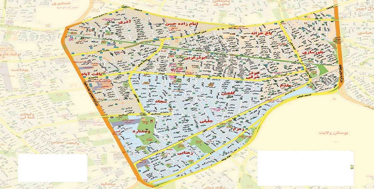 شیپ فایل بلوکهای آماری سال 1390 منطقه 17 شهر تهران