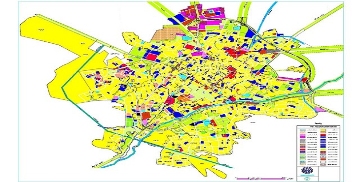 نقشه اتوکد طرح تفصیلی شهر ارومیه