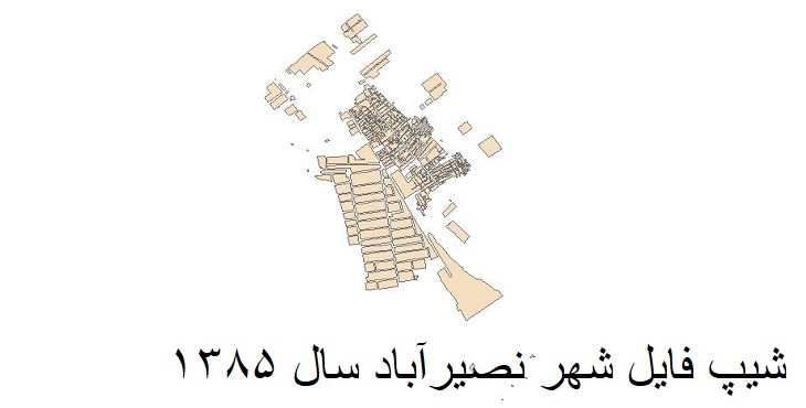 دانلود شیپ فایل بلوکهای آماری شهر نصیرآباد سال 1385 