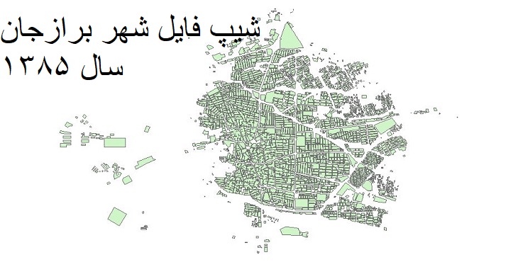 دانلود شیپ فایل بلوک های آماری شهر برازجان