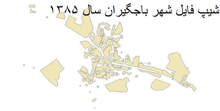 دانلود شیپ فایل بلوک های آماری شهر باجگیران
