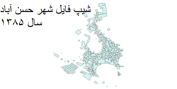دانلود شیپ فایل بلوک های آماری شهر حسن آباد