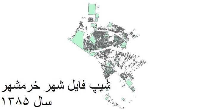 دانلود شیپ فایل بلوک آماری سال 1385  شهر خرمشهر