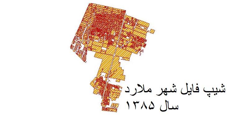 دانلود شیپ فایل بلوک های آماری شهر ملارد