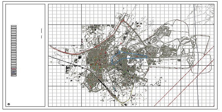 نقشه اتوکد شهر پیشوا