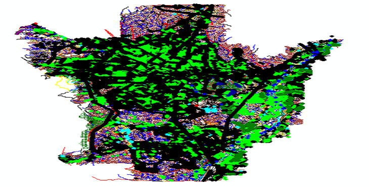 دانلود نقشه اتوکد شهر سنندج