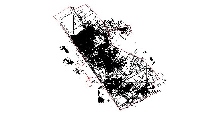 نقشه اتوکد شهر قرچک