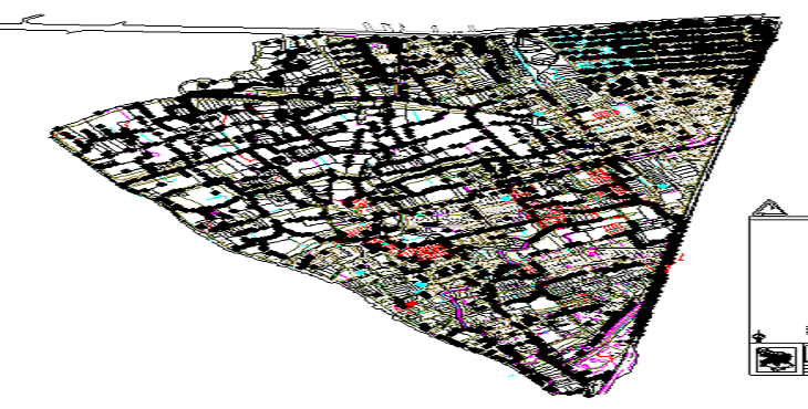 نقشه اتوکد طرح تفصیلی منطقه 8 شهر اصفهان