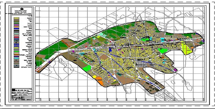 نقشه اتوکد شهر ایلخچی