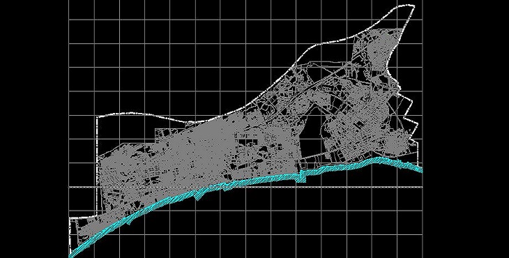 نقشه اتوکد طرح تفصیلی شهر بندرعباس
