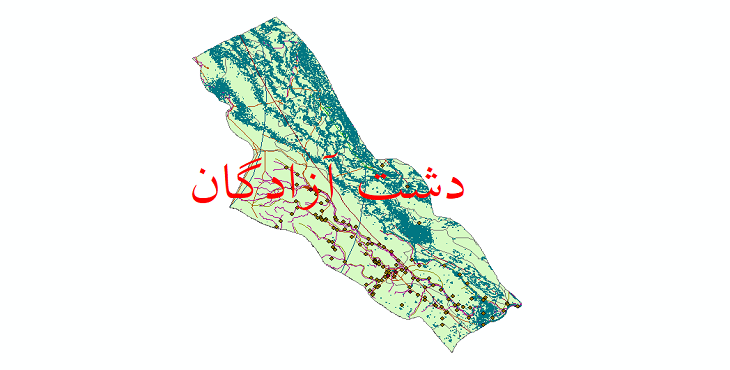 دانلود لایه جی ای اس و شیپ فایل های شهرستان دشت آزادگان