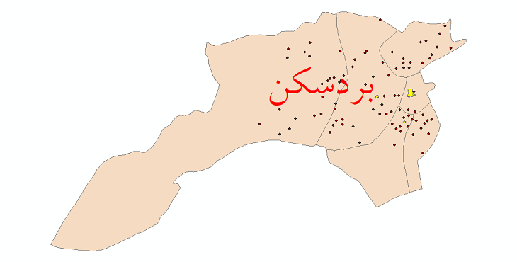 دانلود نقشه جی آی اس تقسیمات سیاسی شهرستان بردسکن سال 1398