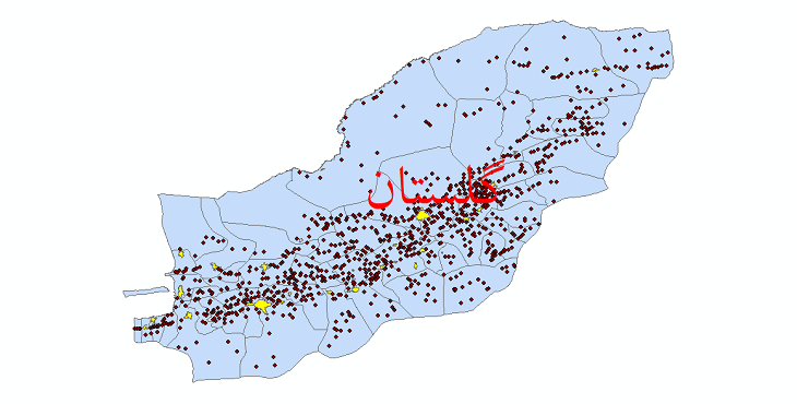 دانلود نقشه جی ای اس تقسیمات سیاسی استان گلستان سال 1398