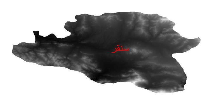 دانلود نقشه دم رقومی ارتفاعی شهرستان سنقر