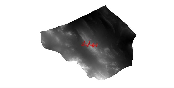 دانلود نقشه دم رقومی ارتفاعی شهرستان بهاباد
