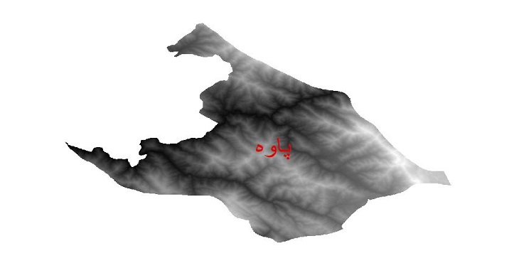 دانلود نقشه دم رقومی ارتفاعی شهرستان پاوه