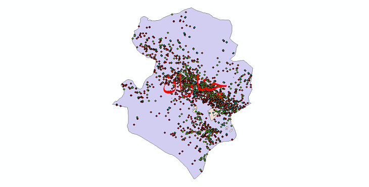 دانلود نقشه شیپ فایل آمار جمعیت نقاط شهری و نقاط روستایی شهرستان چناران از سال 1335 تا 1395