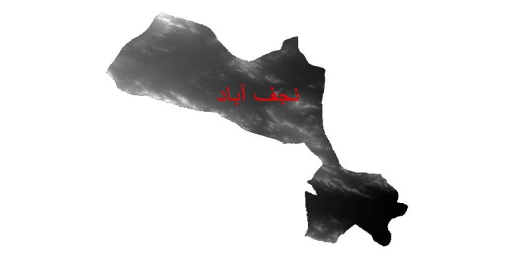 دانلود نقشه دم رقومی ارتفاعی شهرستان نجف آباد