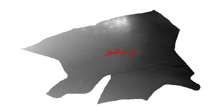 دانلود نقشه دم رقومی ارتفاعی شهرستان نرماشیر
