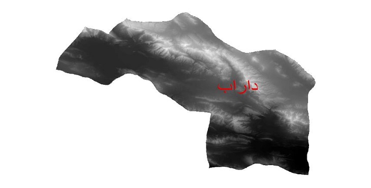 دانلود نقشه دم رقومی ارتفاعی شهرستان داراب