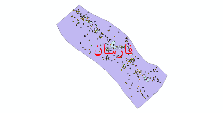 دانلود نقشه شیپ فایل آمار جمعیت نقاط شهری و نقاط روستایی شهرستان فارسان از سال 1335 تا 1395