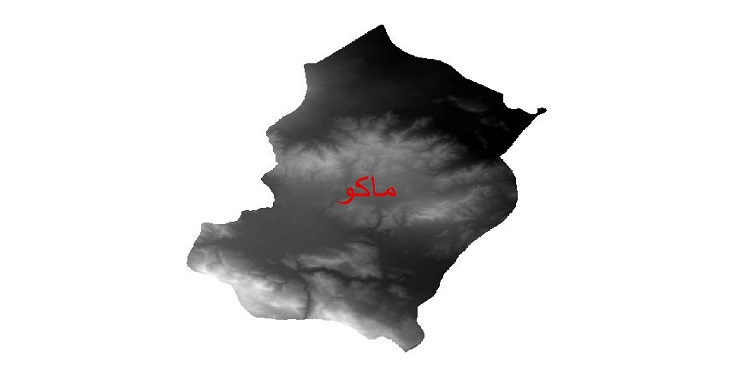 دانلود نقشه دم رقومی ارتفاعی شهرستان ماکو