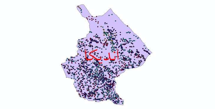 دانلود نقشه شیپ فایل آمار جمعیت نقاط شهری و نقاط روستایی شهرستان اندیکا از سال 1335 تا 1395