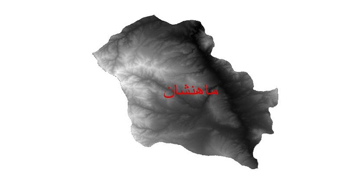 دانلود نقشه دم رقومی ارتفاعی شهرستان ماهنشان