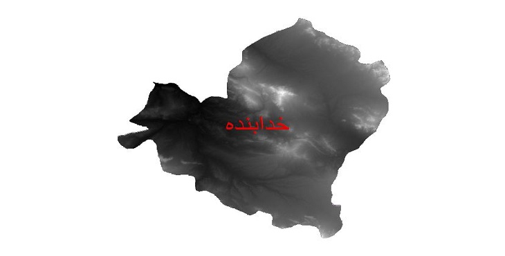 دانلود نقشه دم رقومی ارتفاعی شهرستان خدابنده