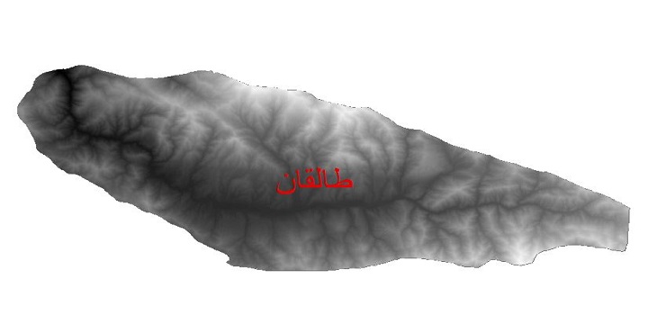 دانلود نقشه دم رقومی ارتفاعی شهرستان طالقان