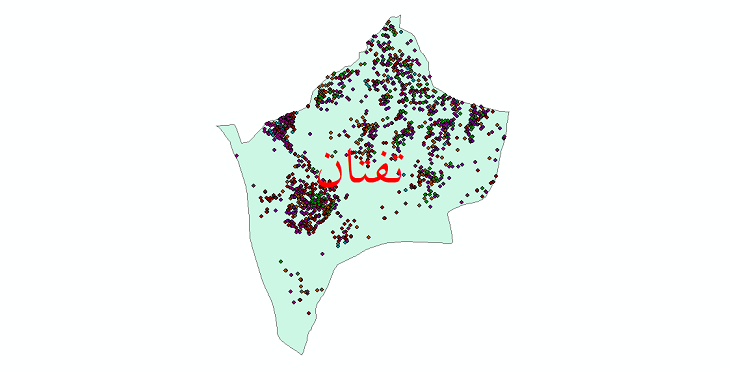 دانلود نقشه شیپ فایل آمار جمعیت نقاط شهری و نقاط روستایی شهرستان تفتان از سال 1335 تا 1395