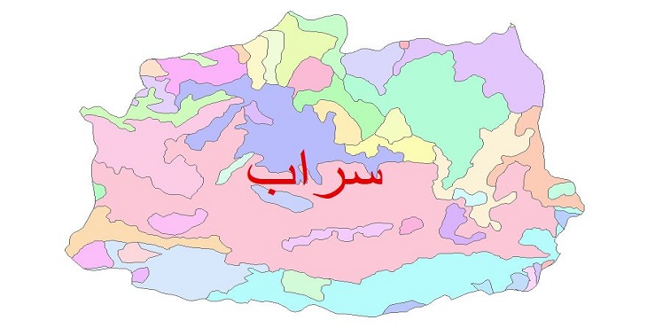دانلود نقشه شیپ فایل زمین شناسی شهرستان سراب