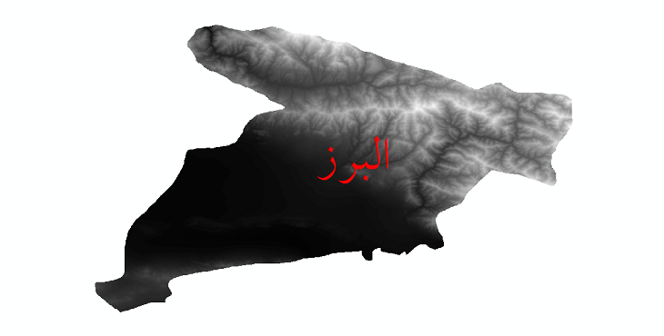 دانلود نقشه دم رقومی ارتفاعی استان البرز