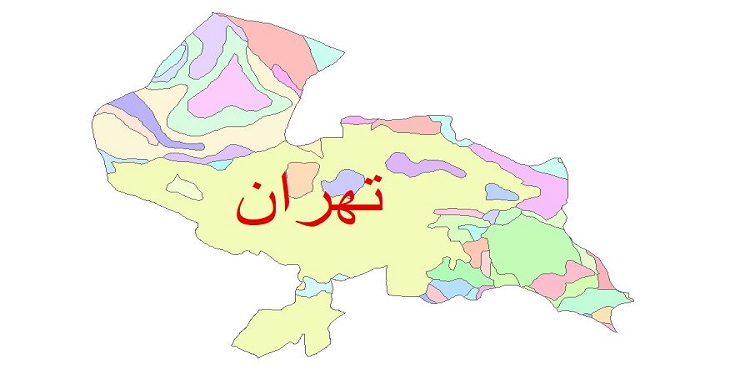 دانلود نقشه شیپ فایل زمین شناسی شهرستان تهران