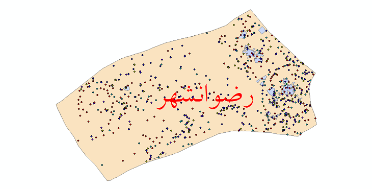 دانلود نقشه شیپ فایل آمار جمعیت نقاط شهری و نقاط روستایی شهرستان رضوانشهر از سال 1335 تا 1395