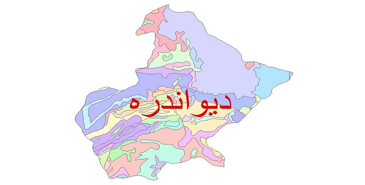 دانلود نقشه شیپ فایل زمین شناسی شهرستان دیواندره