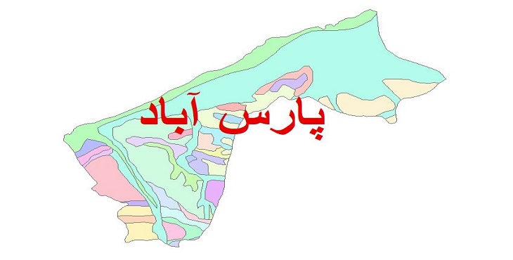 دانلود نقشه شیپ فایل زمین شناسی شهرستان پارس آباد
