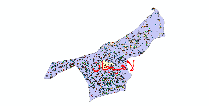 دانلود نقشه شیپ فایل آمار جمعیت نقاط شهری و نقاط روستایی شهرستان لاهیجان از سال 1335 تا 1395