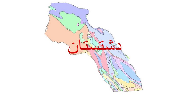 دانلود نقشه شیپ فایل زمین شناسی شهرستان دشتستان