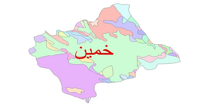 دانلود نقشه شیپ فایل زمین شناسی شهرستان خمین
