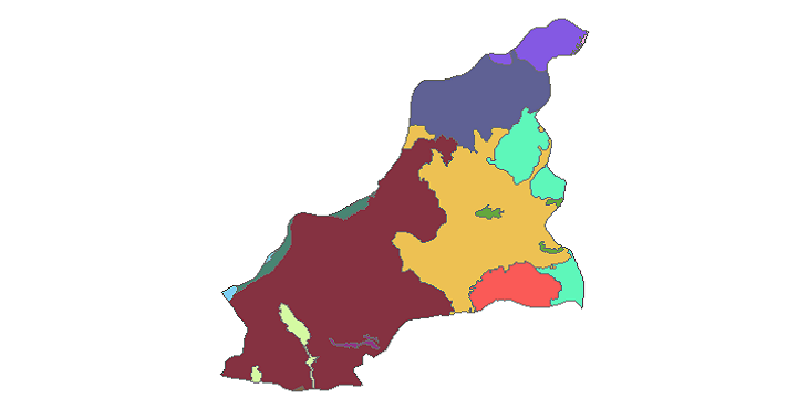 شیپ فایل کاربری اراضی شهرستان بستان آباد 