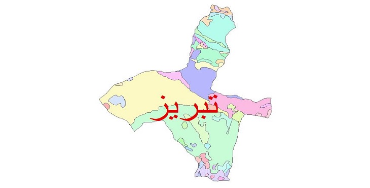 دانلود نقشه شیپ فایل زمین شناسی شهرستان تبریز