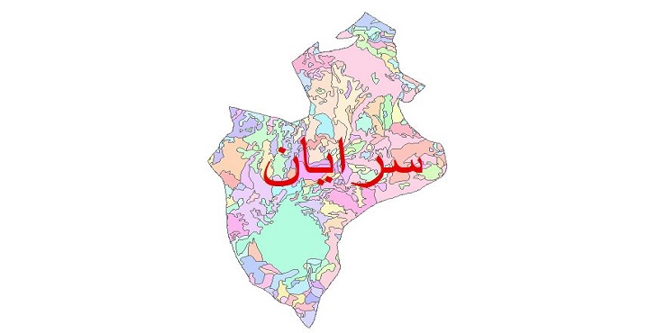 دانلود نقشه شیپ فایل زمین شناسی شهرستان سرایان