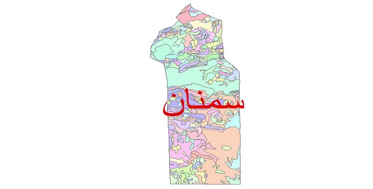 دانلود نقشه شیپ فایل زمین شناسی شهرستان سمنان