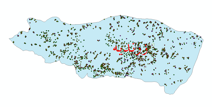 دانلود نقشه شیپ فایل آمار جمعیت نقاط شهری و نقاط روستایی شهرستان زرندیه از سال 1335 تا 1395