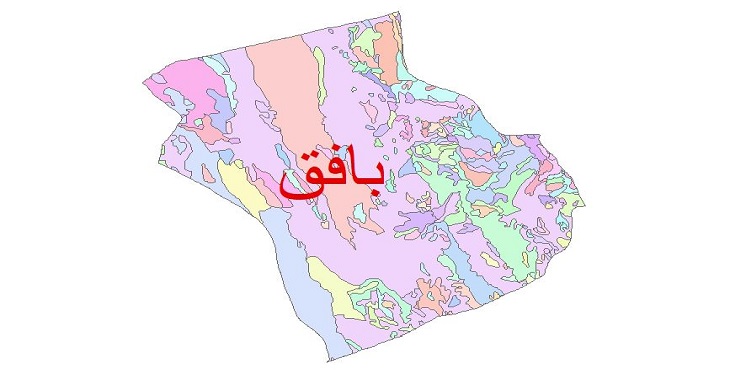 دانلود نقشه شیپ فایل زمین شناسی شهرستان بافق