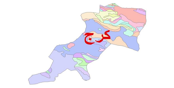 دانلود نقشه شیپ فایل زمین شناسی شهرستان کرج