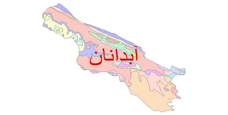 دانلود نقشه شیپ فایل زمین شناسی شهرستان آبدانان