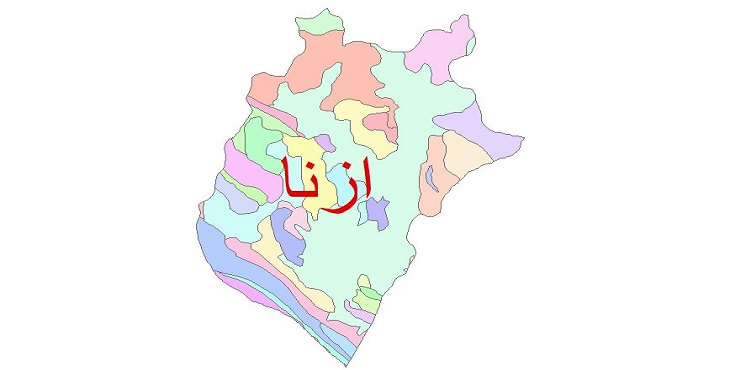 دانلود نقشه شیپ فایل زمین شناسی شهرستان ازنا